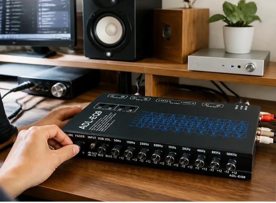 Chỉnh EQ ADL-EQ9 trên bàn làm việc