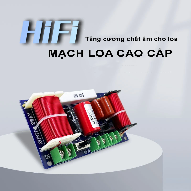 Mạch phân tần WEAH-204 phân tần bass treble âm thanh HIFI công suất 250w có công tắc điều chỉnh âm